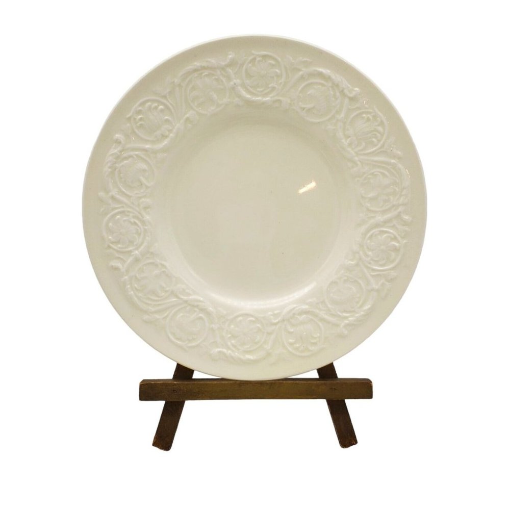 Wedgwood Patrician Bread Dessert‎ Plates Set 2x Ivory England Etruria 6.5"